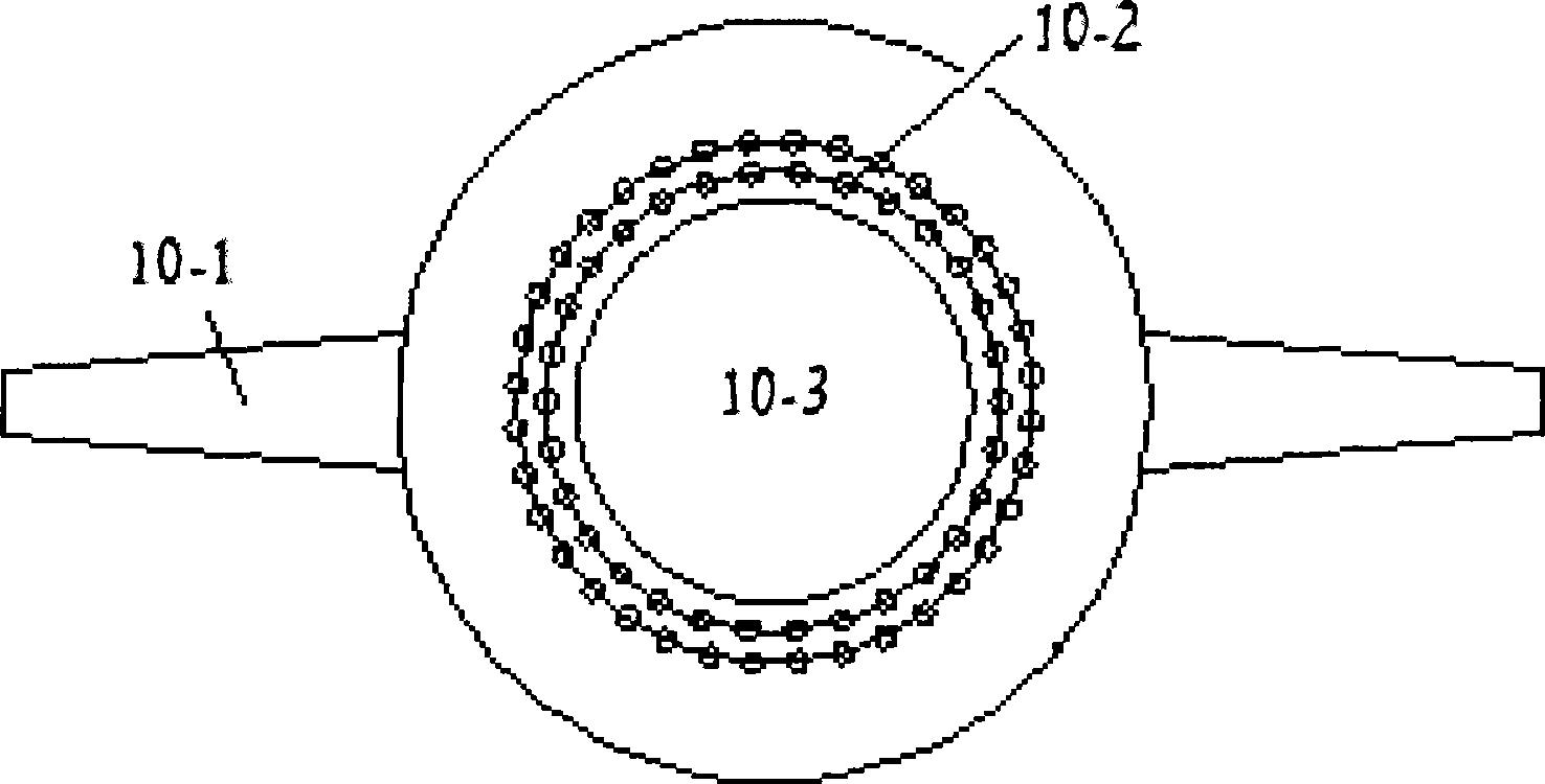 Gas-liquid-solid circulating fluidized bed adsorptive separation device and operation method