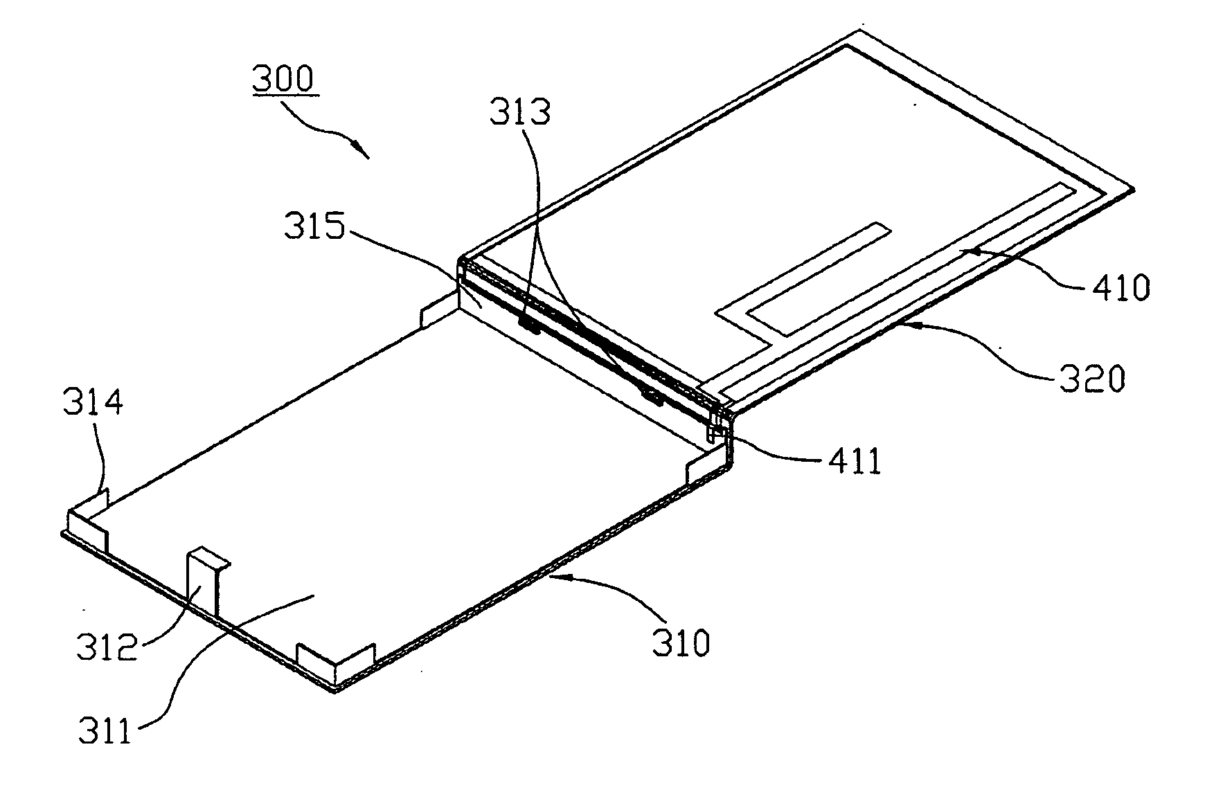 Antenna device of portable wireless terminal