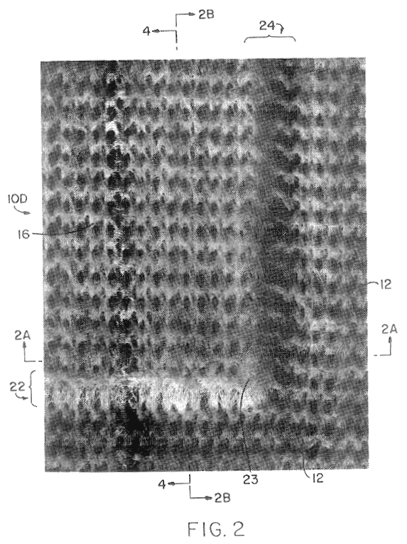 Apparatus for making nonwoven fabrics having raised portions