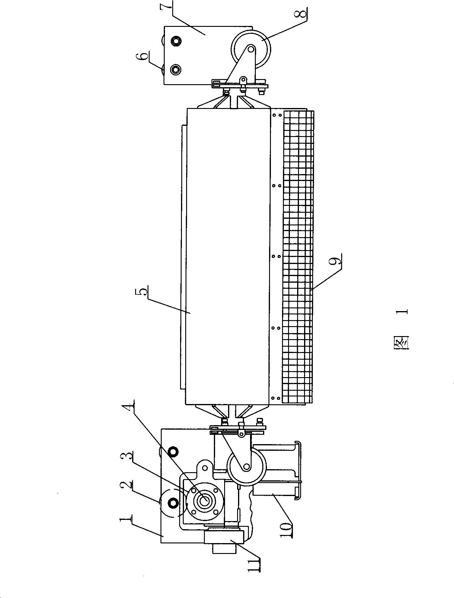 Disorderly closedown driving system for mine trucks