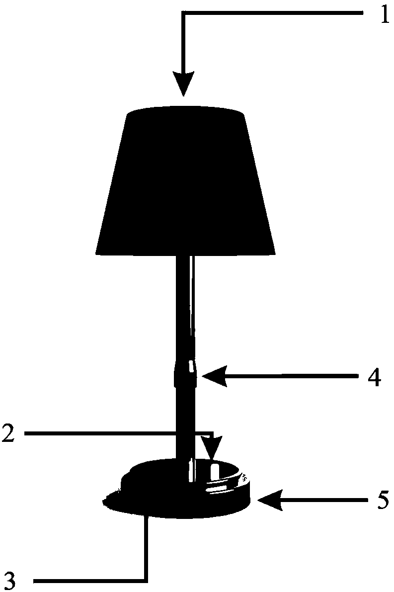 Inductive intelligent lamp and using method thereof