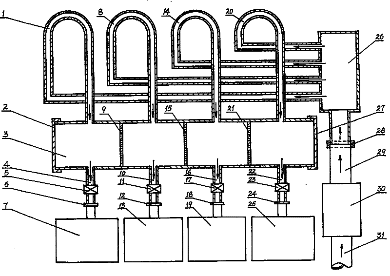 Multi-split air conditioner electricity-saving device