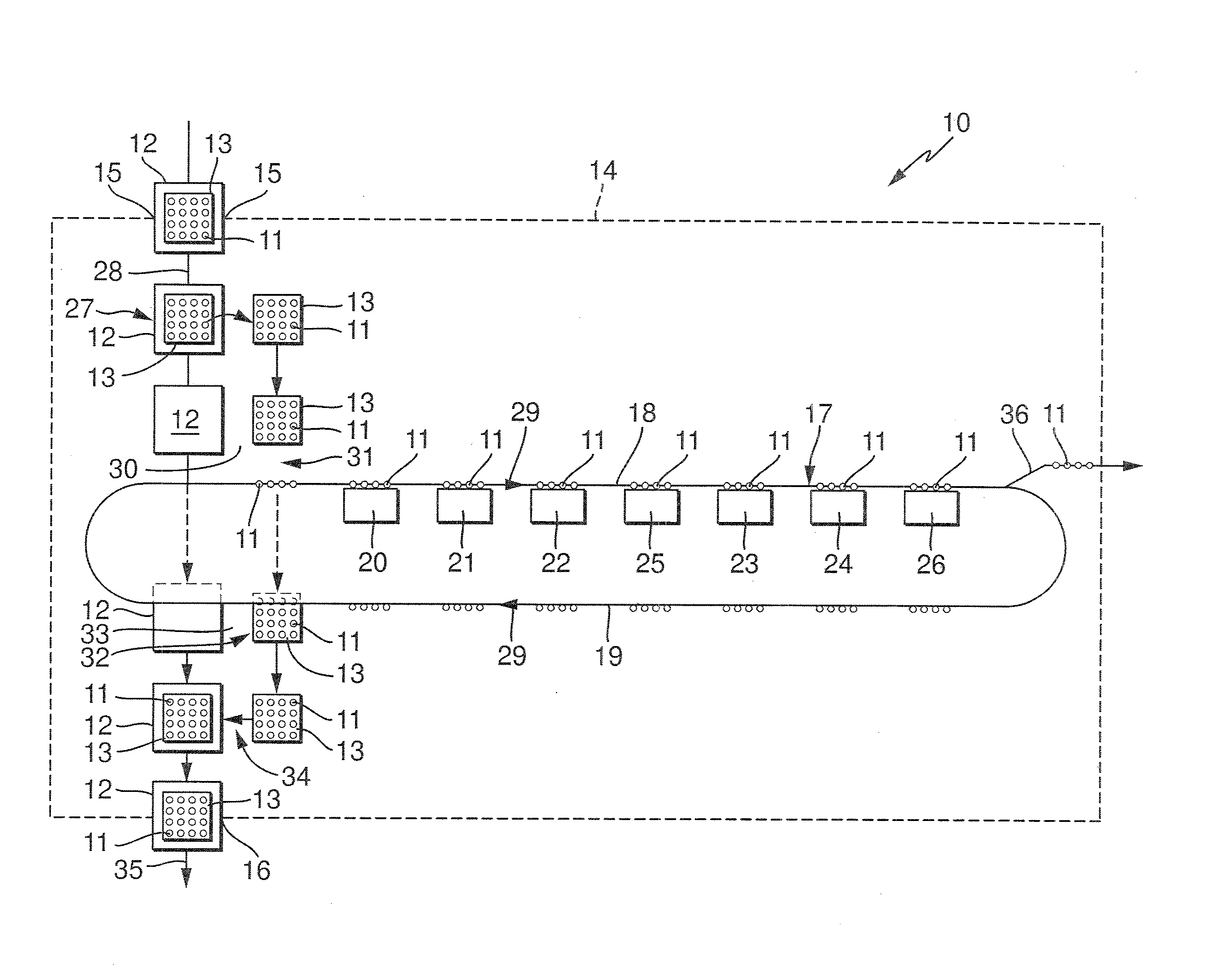 Method and device for filling and closing pharmaceutical objects