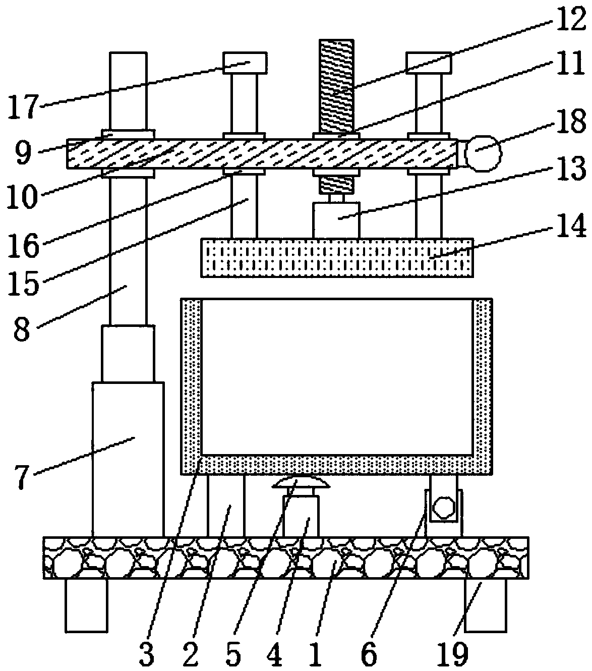 Waste recycling and treating device for die-cutting machine