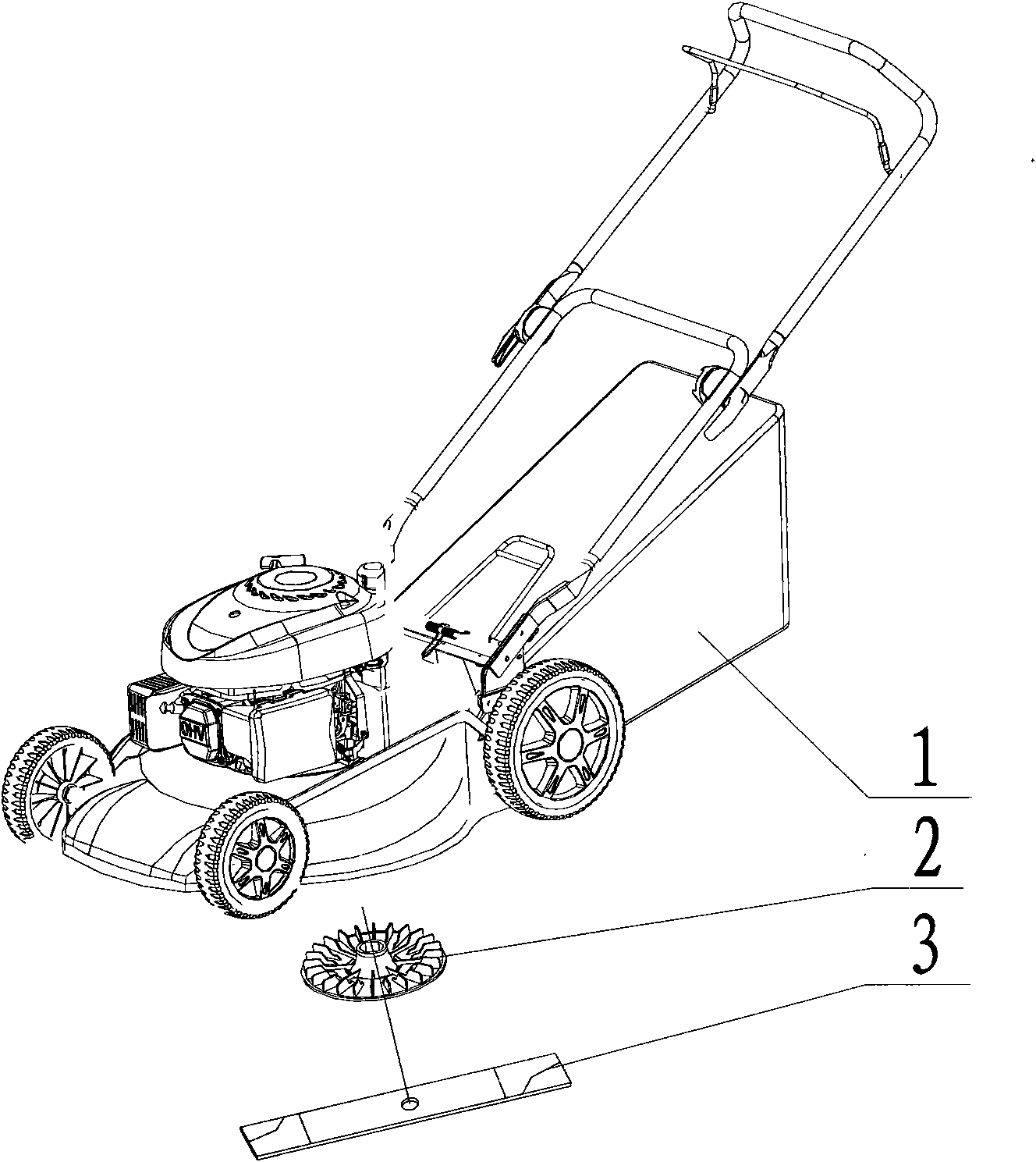 Straw-collecting device of mowing machine