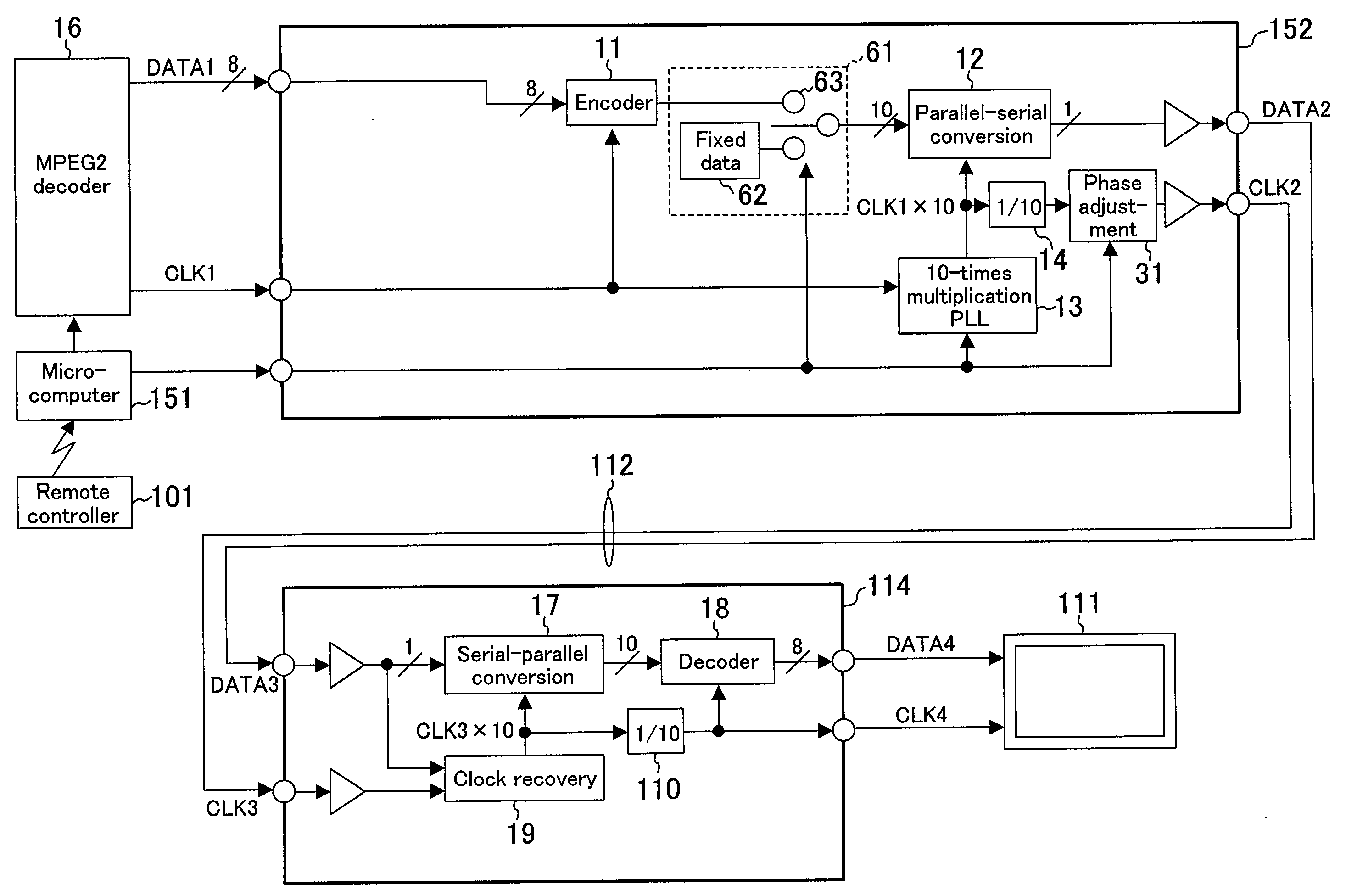 Transmitter and transmitter/receiver