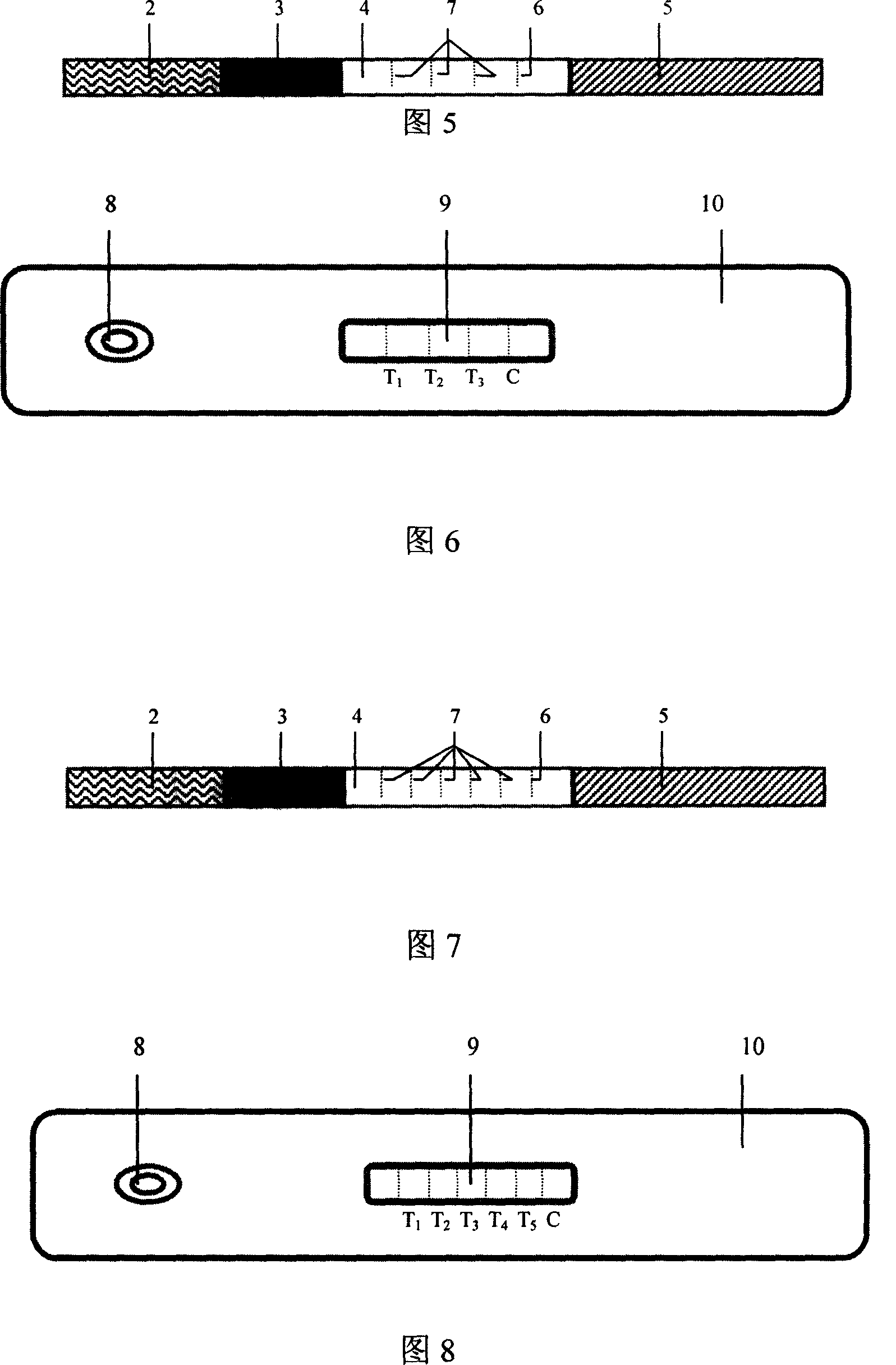 Test paper box for sulfa drug multi-residual conjoined detection