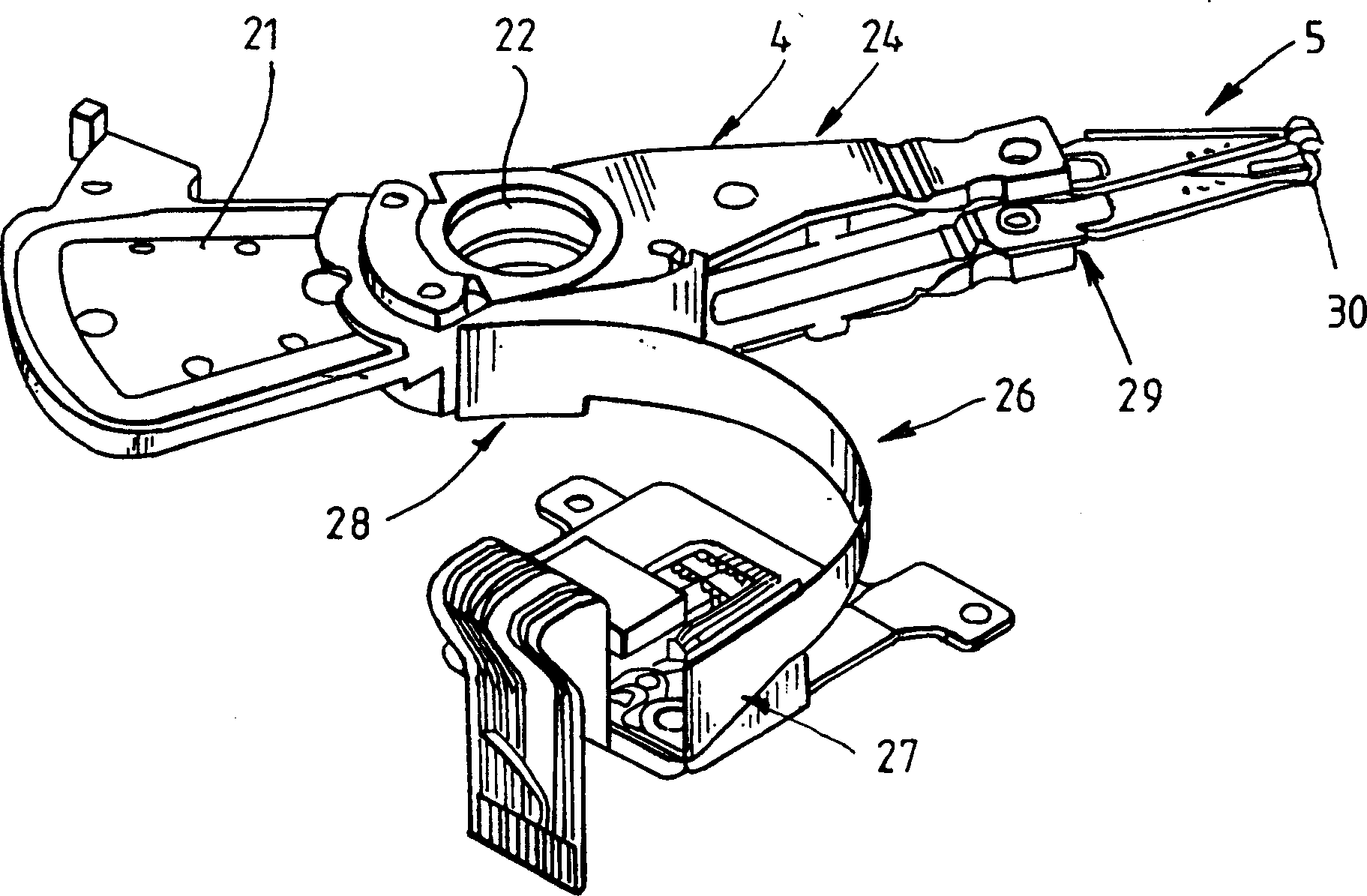 Active control system and method with less magnetic track disalignment caused by disk chatter