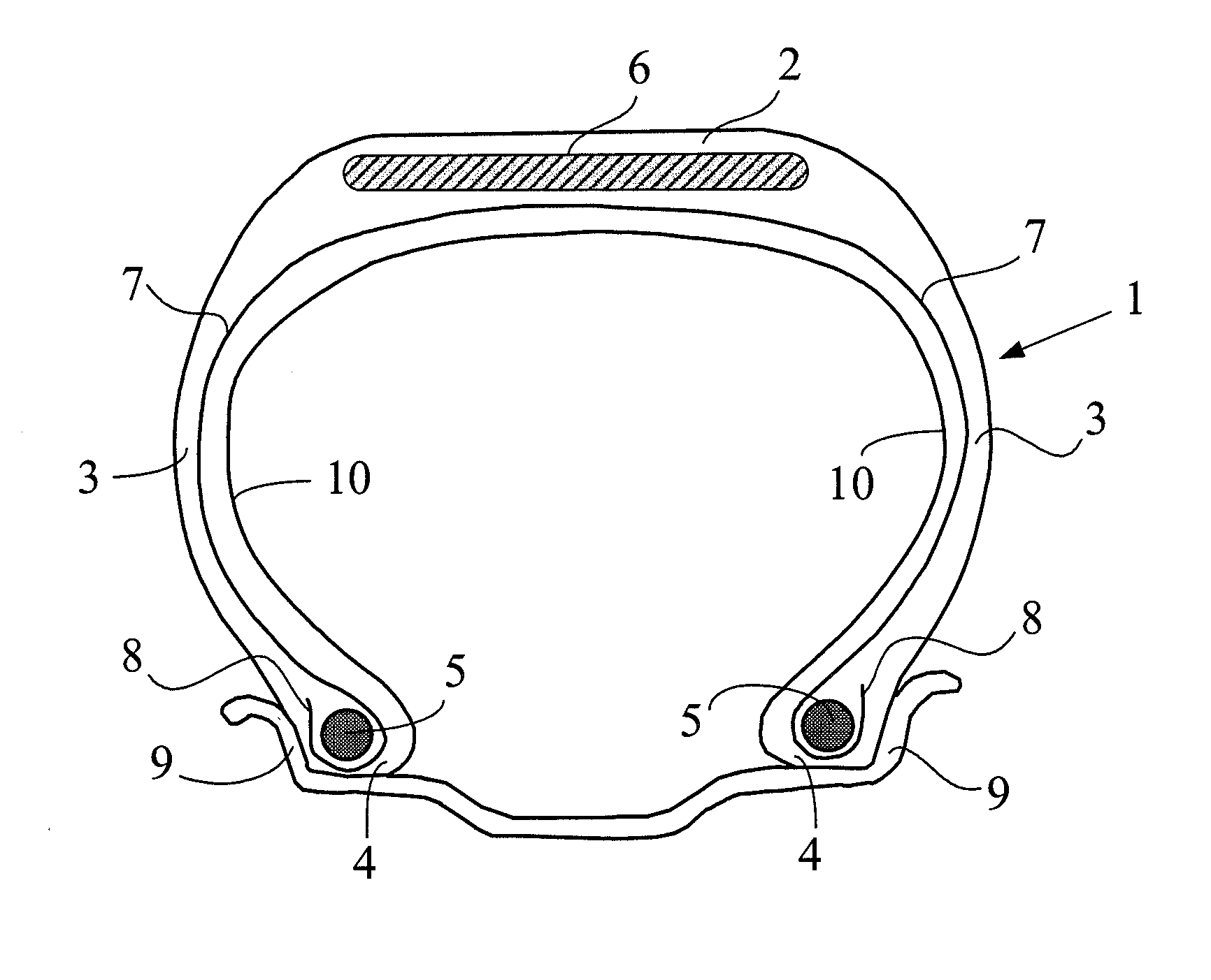 Rubber Composition for Tires Comprising an Acetylacetonate Compound