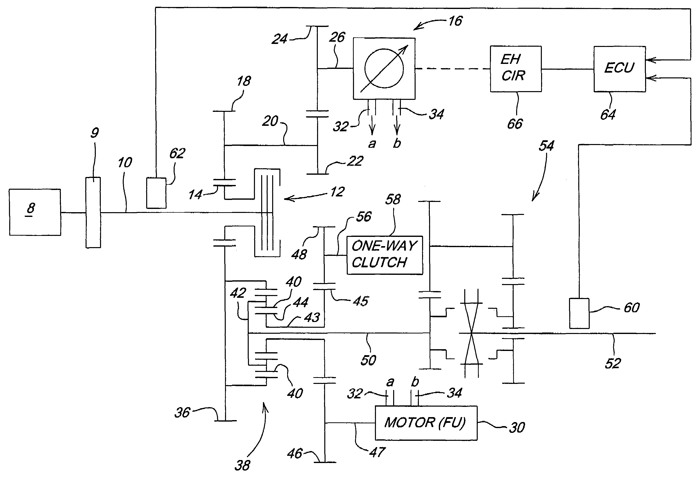 Transmission for power take-off