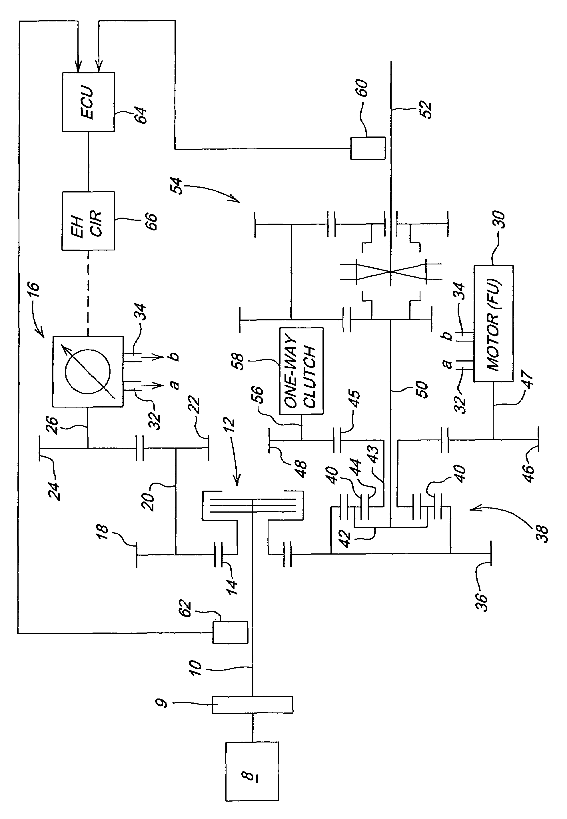 Transmission for power take-off