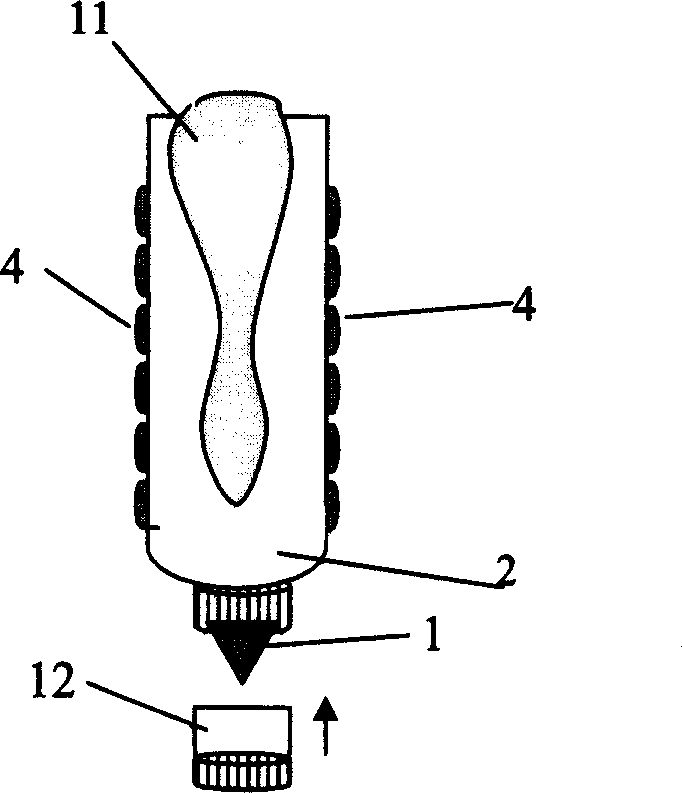 Bluetooth device of mobile telephone and its communication method