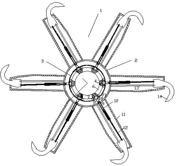 Fodder tedding device capable of sweeping fodder and performing speed control