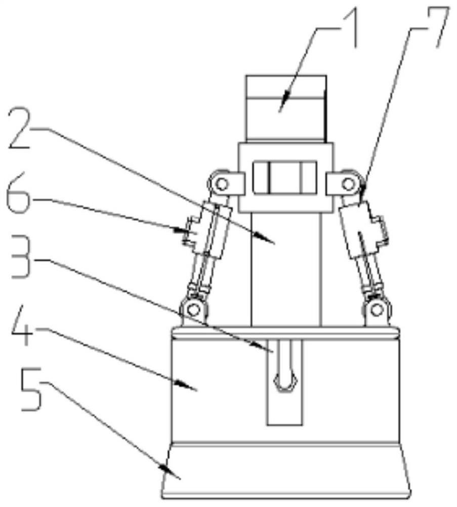 Pressure buffering device for foot end