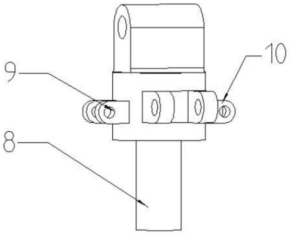 Pressure buffering device for foot end