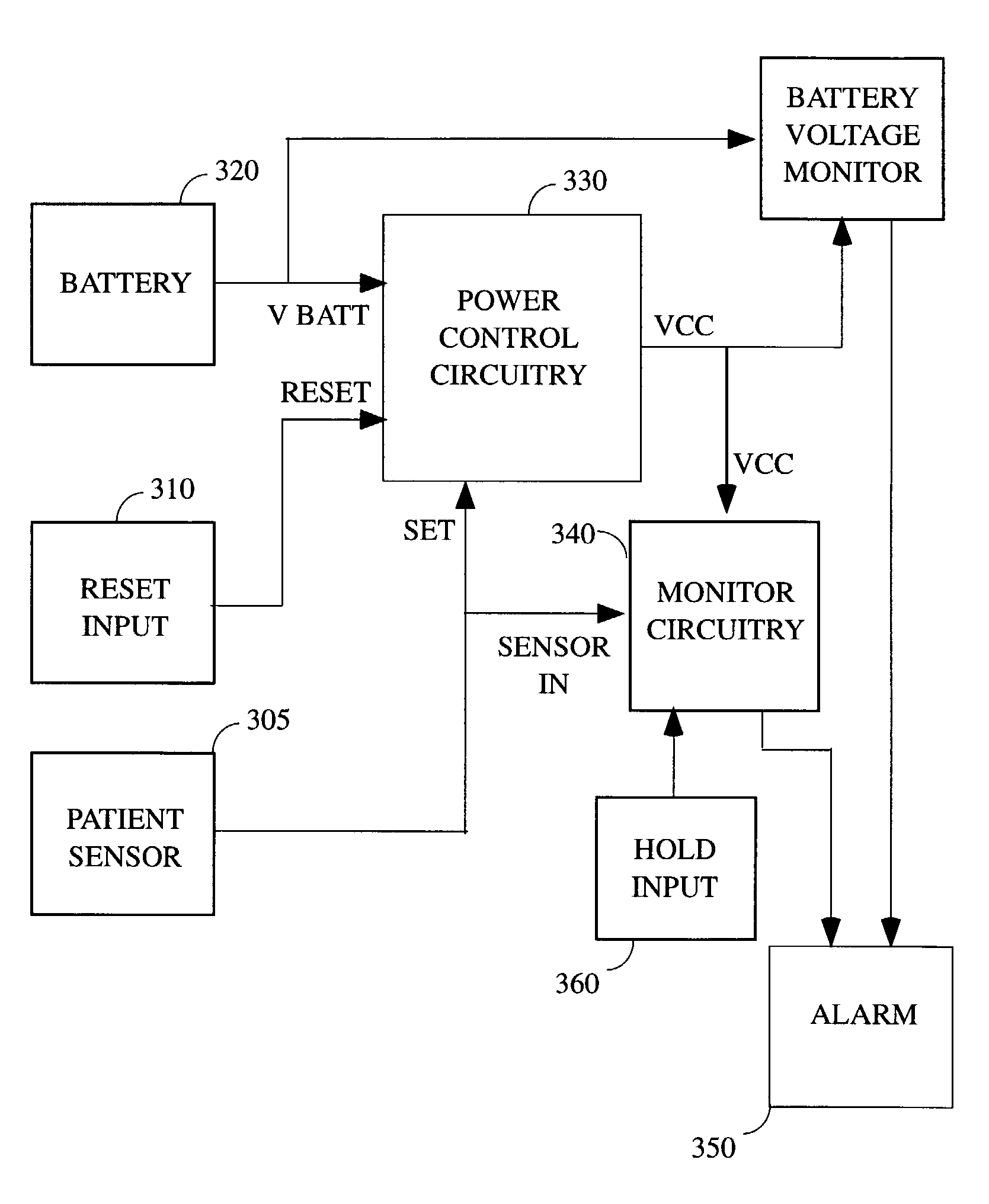 Power latch for use with an electronic patient monitor