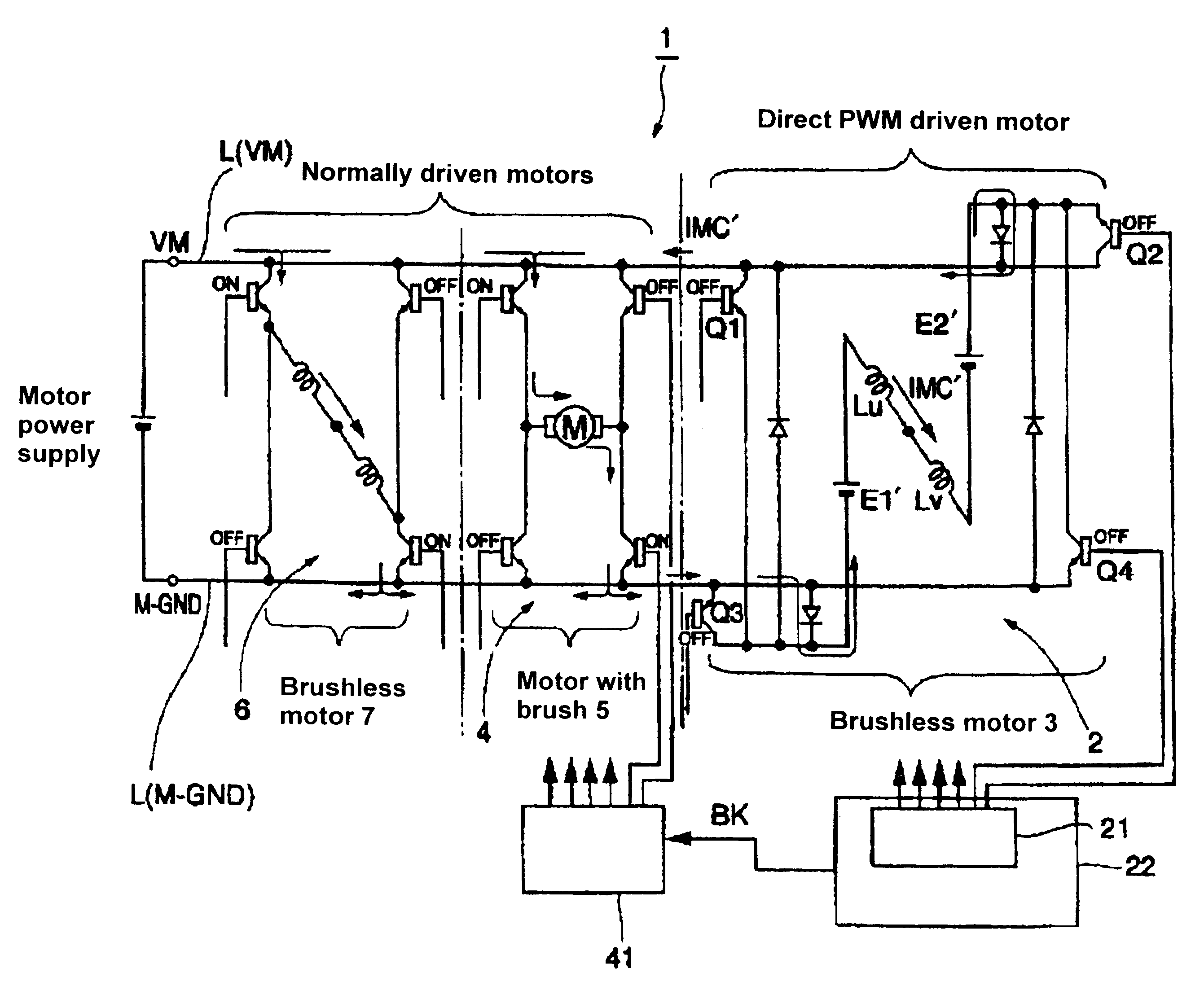 Method for driving motors and apparatus for driving motors