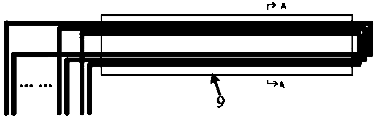 Contactless power supply system transmitting end unit and contactless power supply system transmitting end