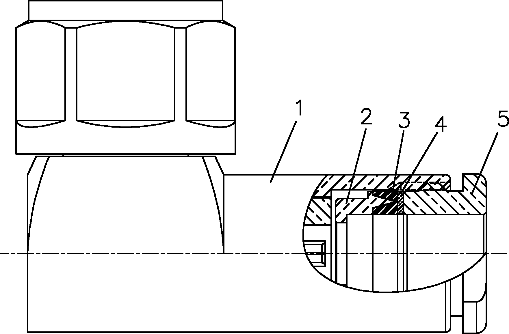 Double-sealing structure of radio frequency coaxial connector and related radio frequency coaxial connector