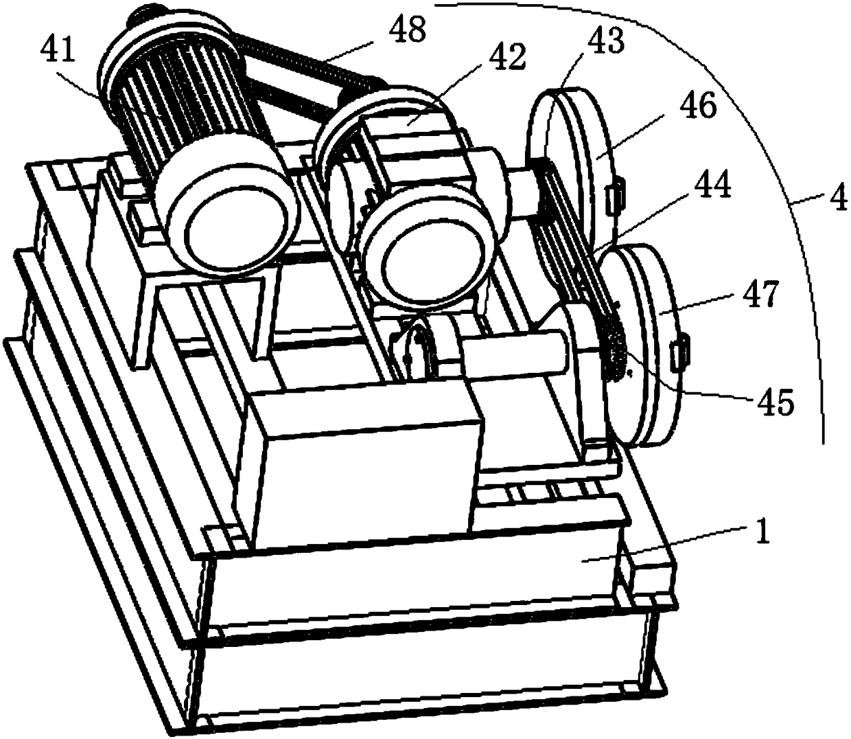 Double-pipe wire winding machine for geothermal well water filtering pipes