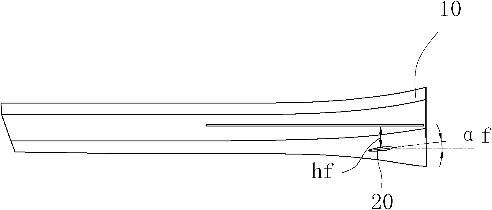 Dolabriform bow high-speed boat model adhered with wave-elimination-damping wings