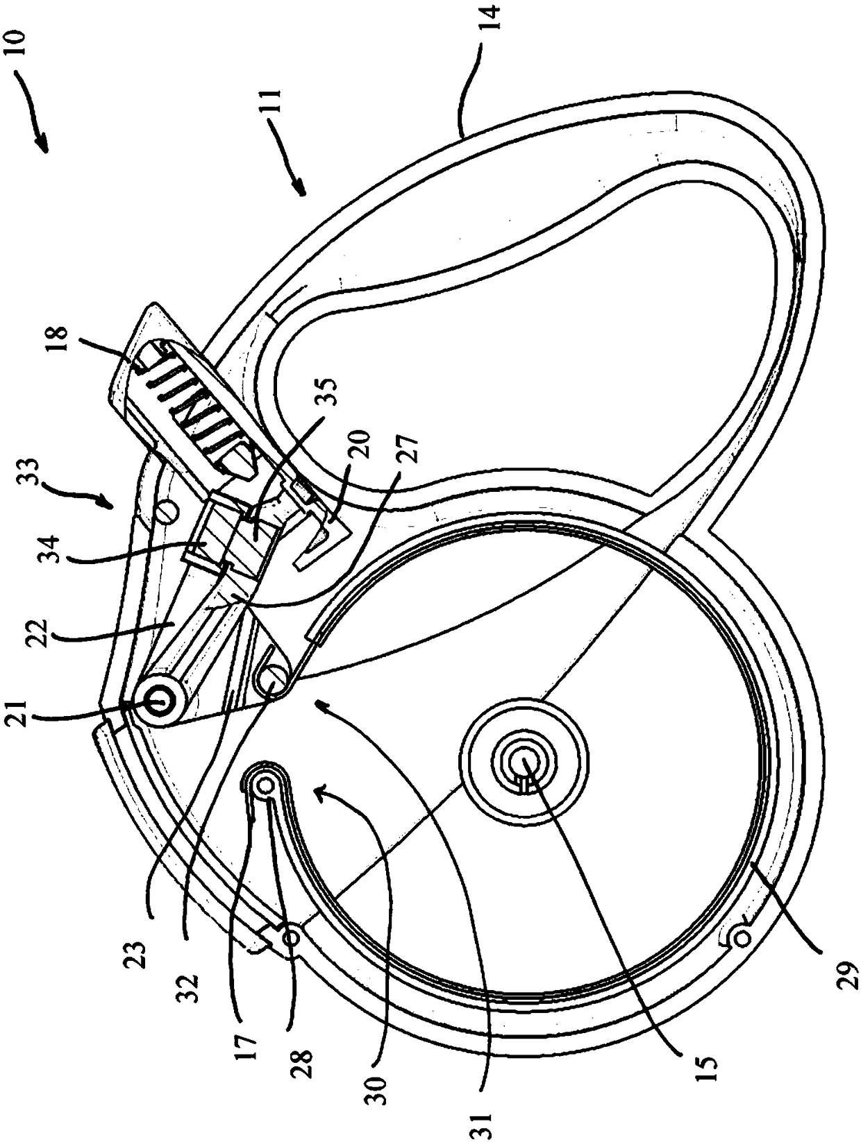 Rolling lead for coiling and extending a lead