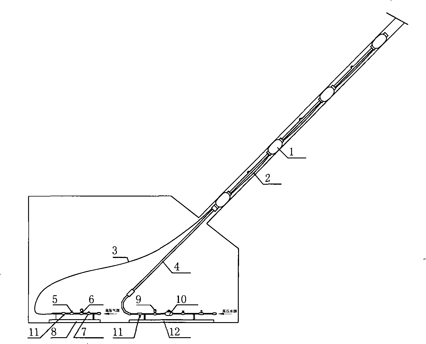 Down-hole guiding height viewer and its observation method