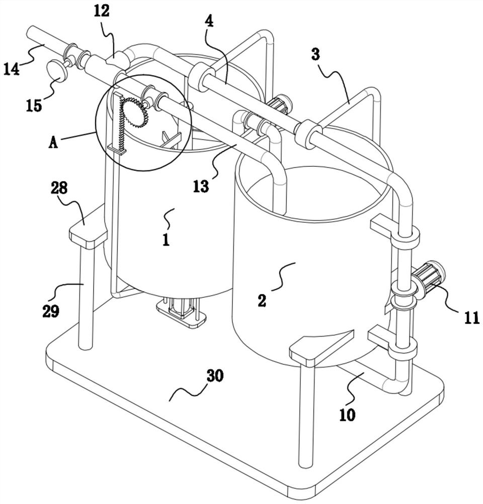 Circulating filtration and sedimentation equipment for water treatment