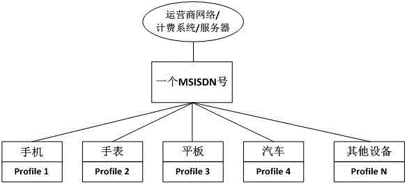 Multi-equipment management method and system based on eUICC (Embedded Universal Integrated Circuit Card)