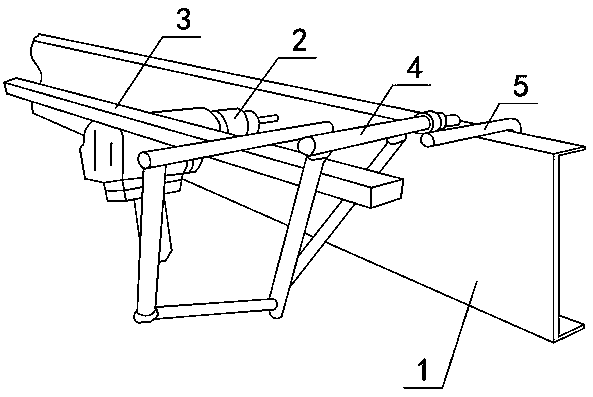 Auxiliary fixture for drilling for automobile chassis beam