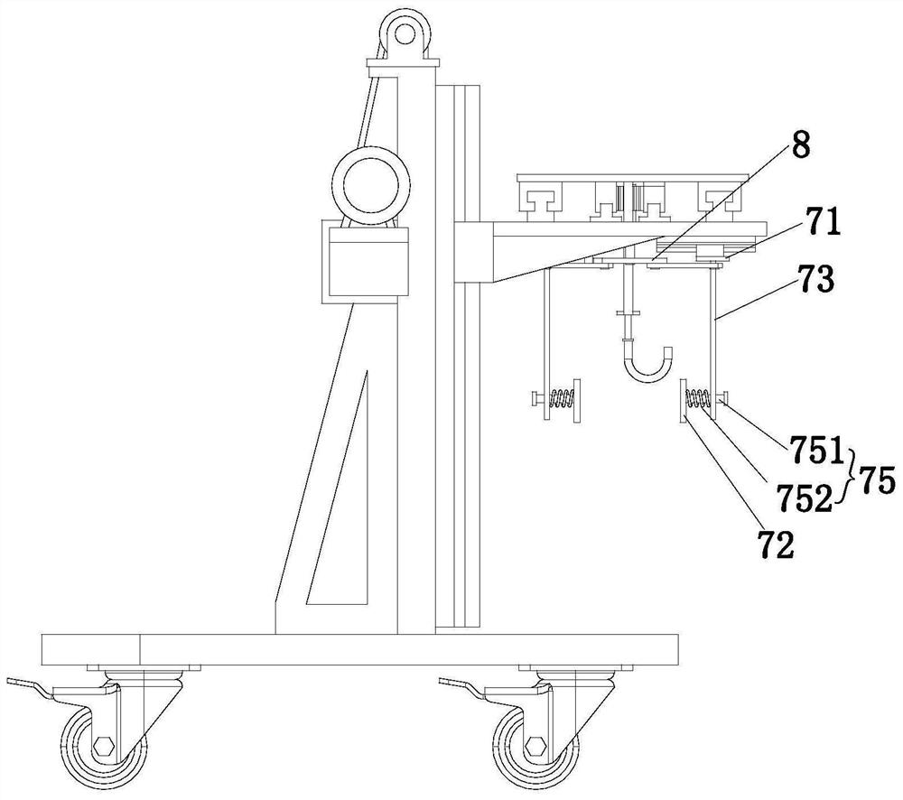 Intelligent hoisting equipment used for motor shells