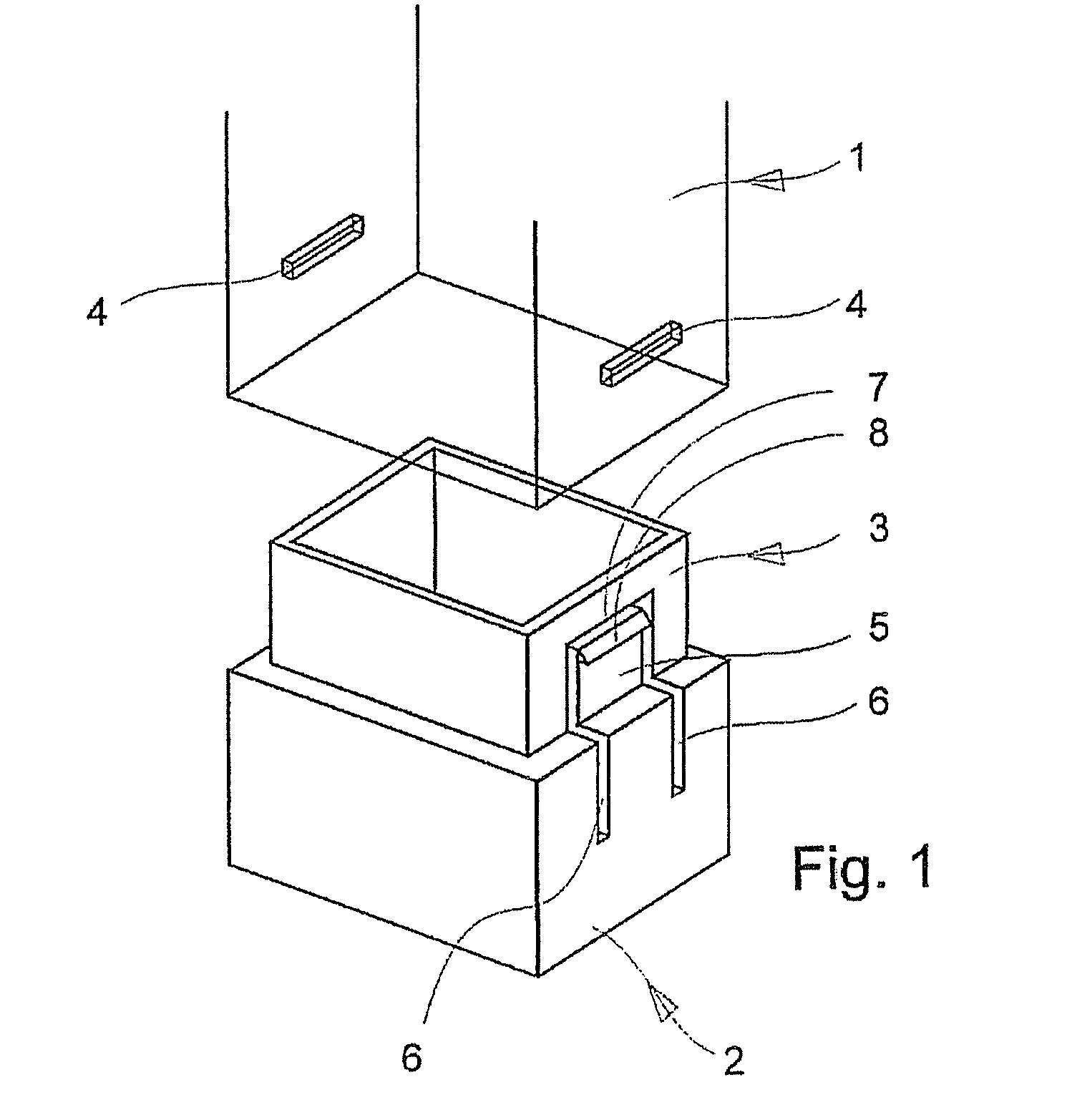 Container with snap-in closure