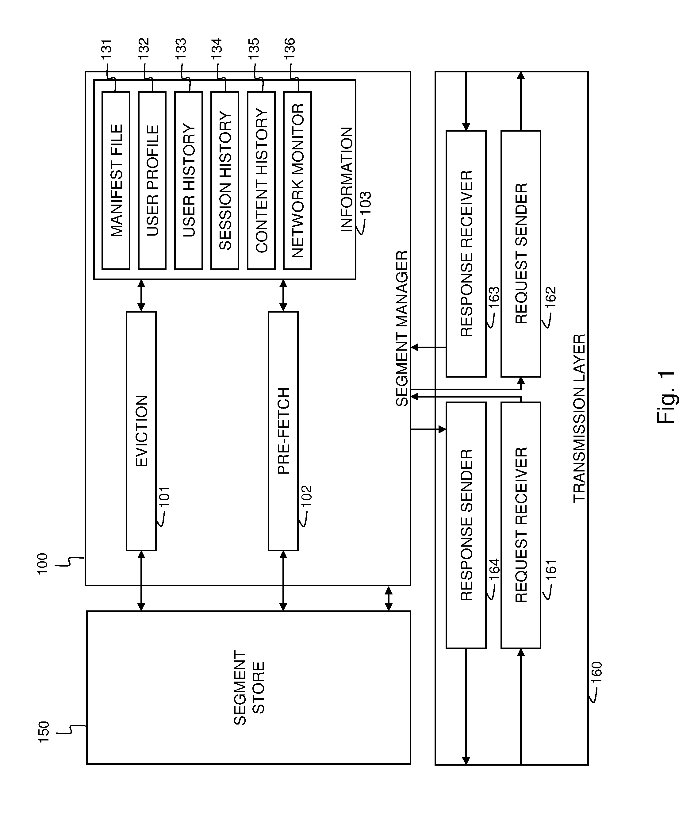 Cache manager for segmented multimedia and corresponding method for cache management