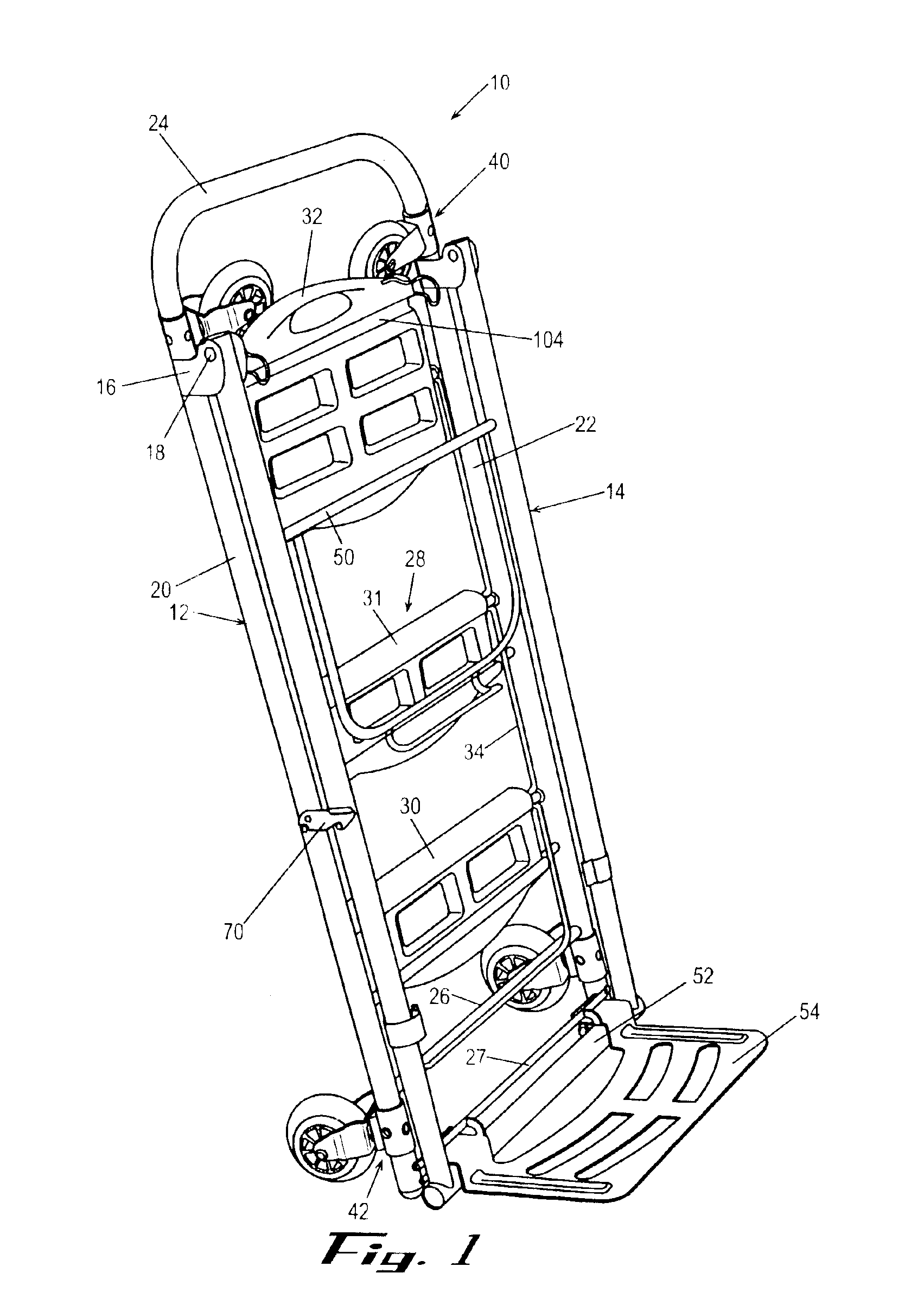 Combination hand truck, step ladder and dolly