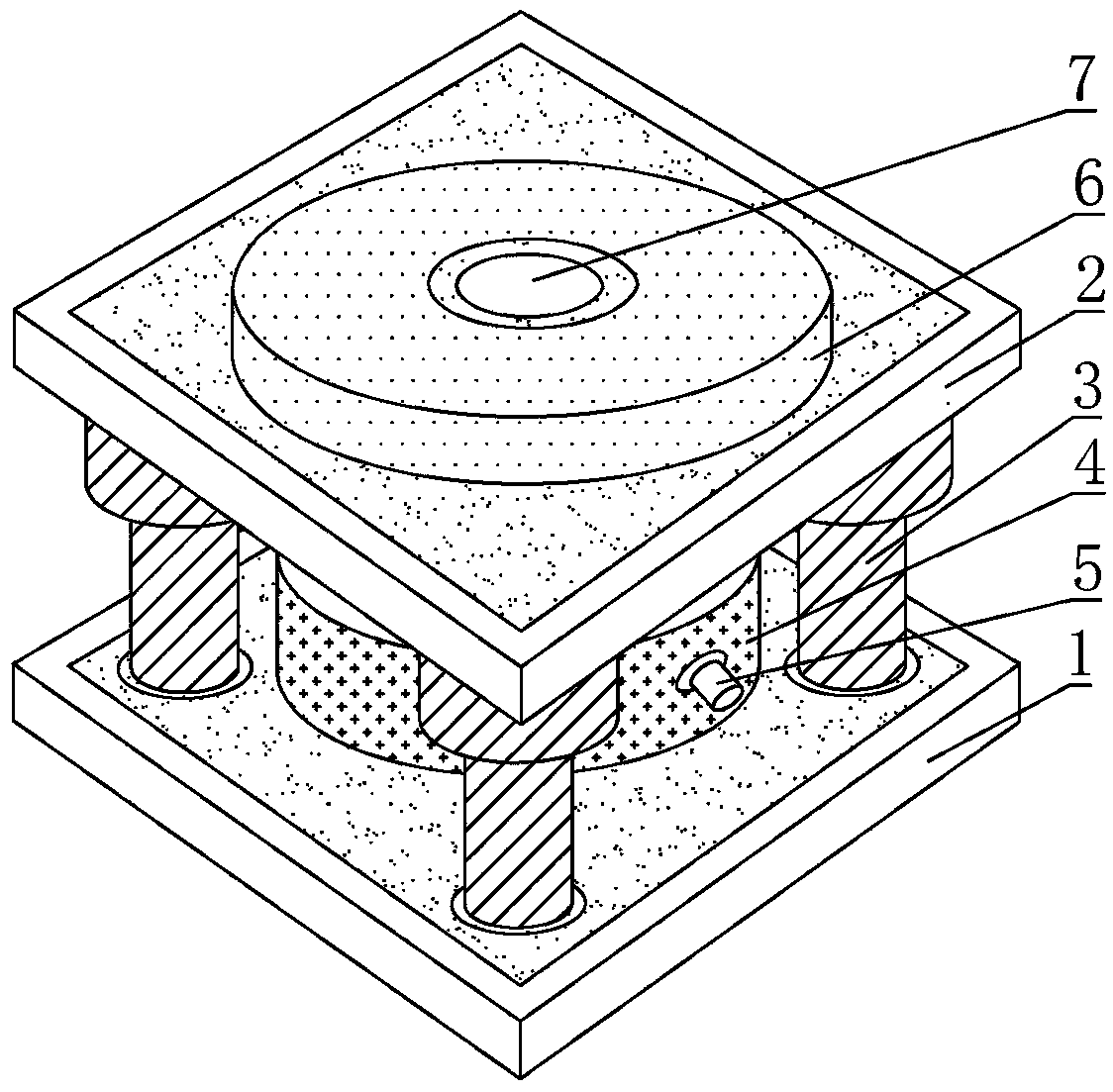 Damping device for mechanical equipment