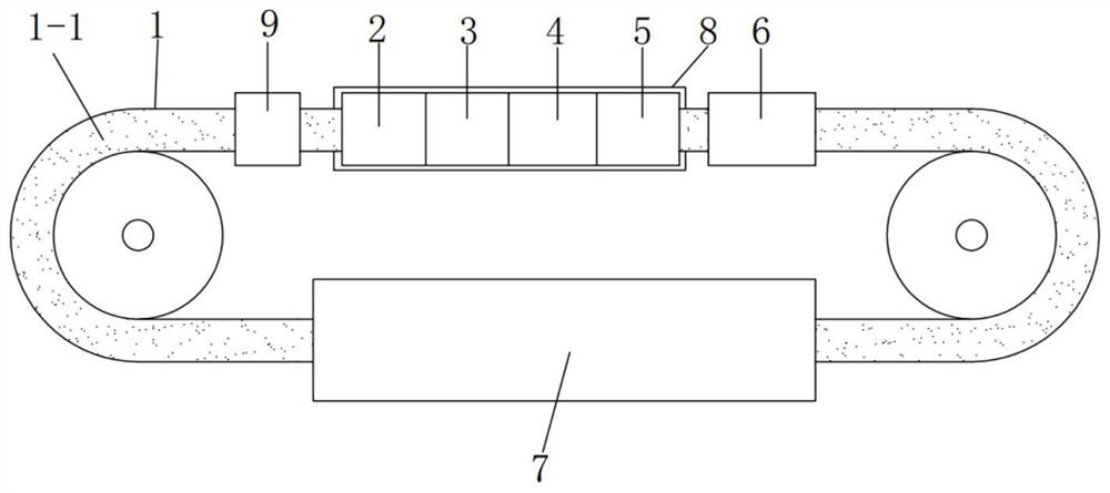 Fuel cell gas diffusion layer continuous preparation method and production line