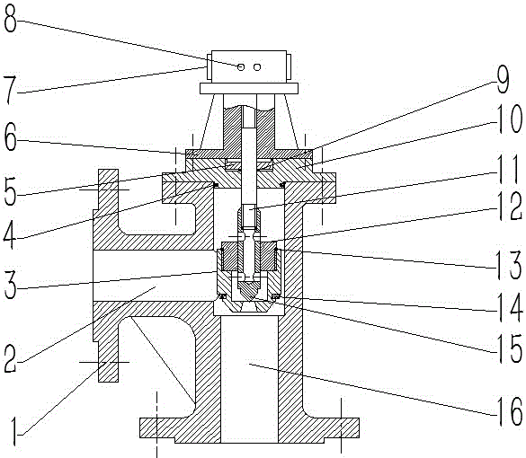 Right-angle type pneumatic valve based on pilot structure