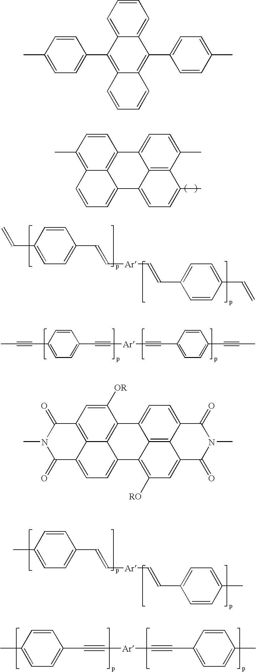 Light-emitting organic oligomer compositions