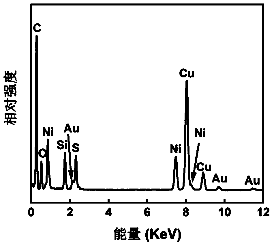 A single crystal shell of au@ni  <sub>3</sub> the s  <sub>2</sub> Nanoparticles with core-shell structure and preparation method thereof