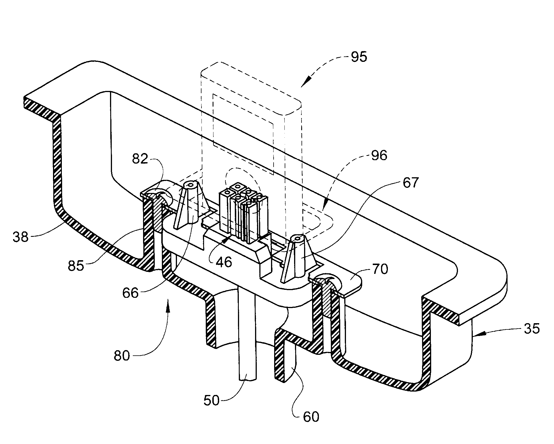 Refrigerator with plug-in power supply