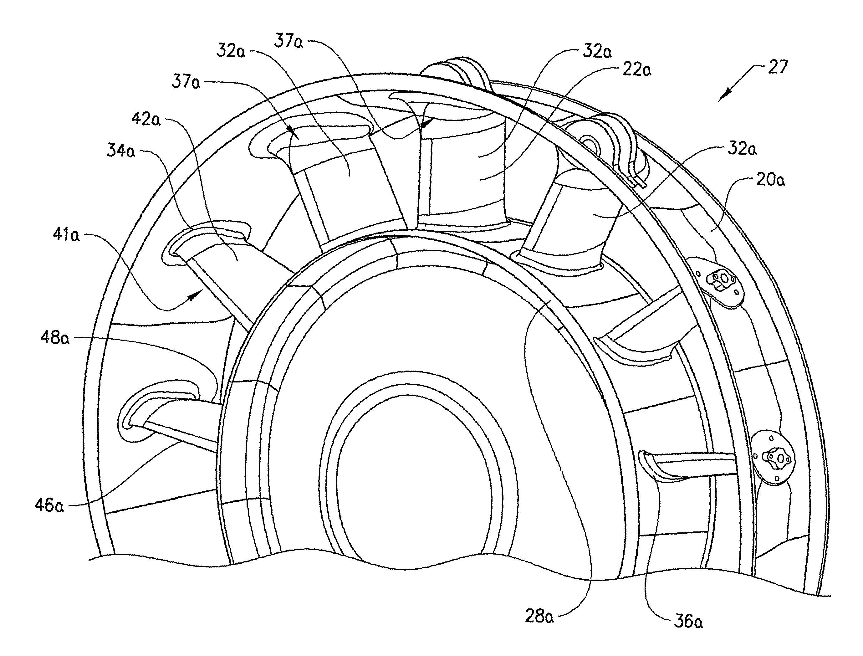 Strut and a gas turbine structure comprising the strut