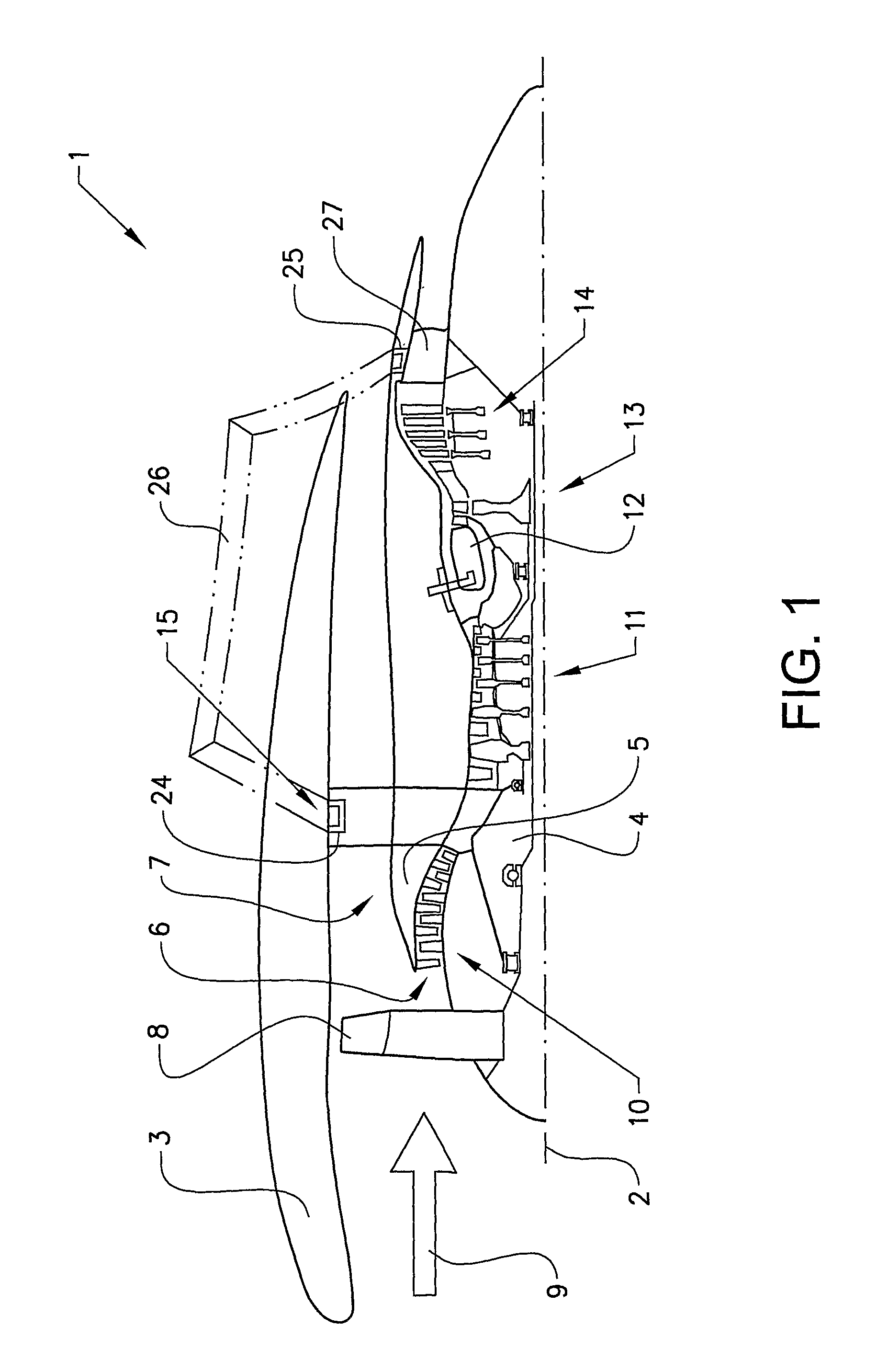 Strut and a gas turbine structure comprising the strut