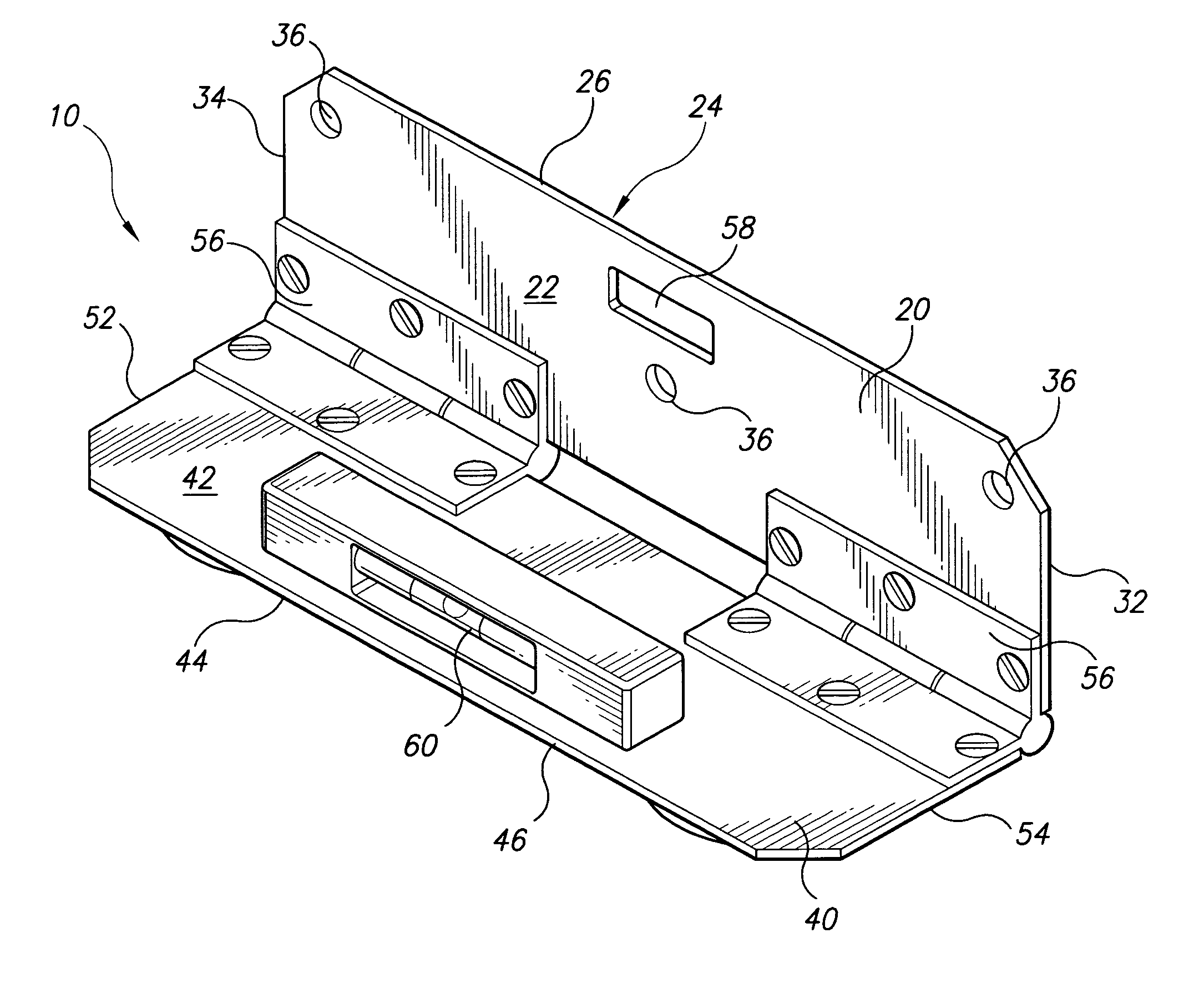 Installation bracket with level