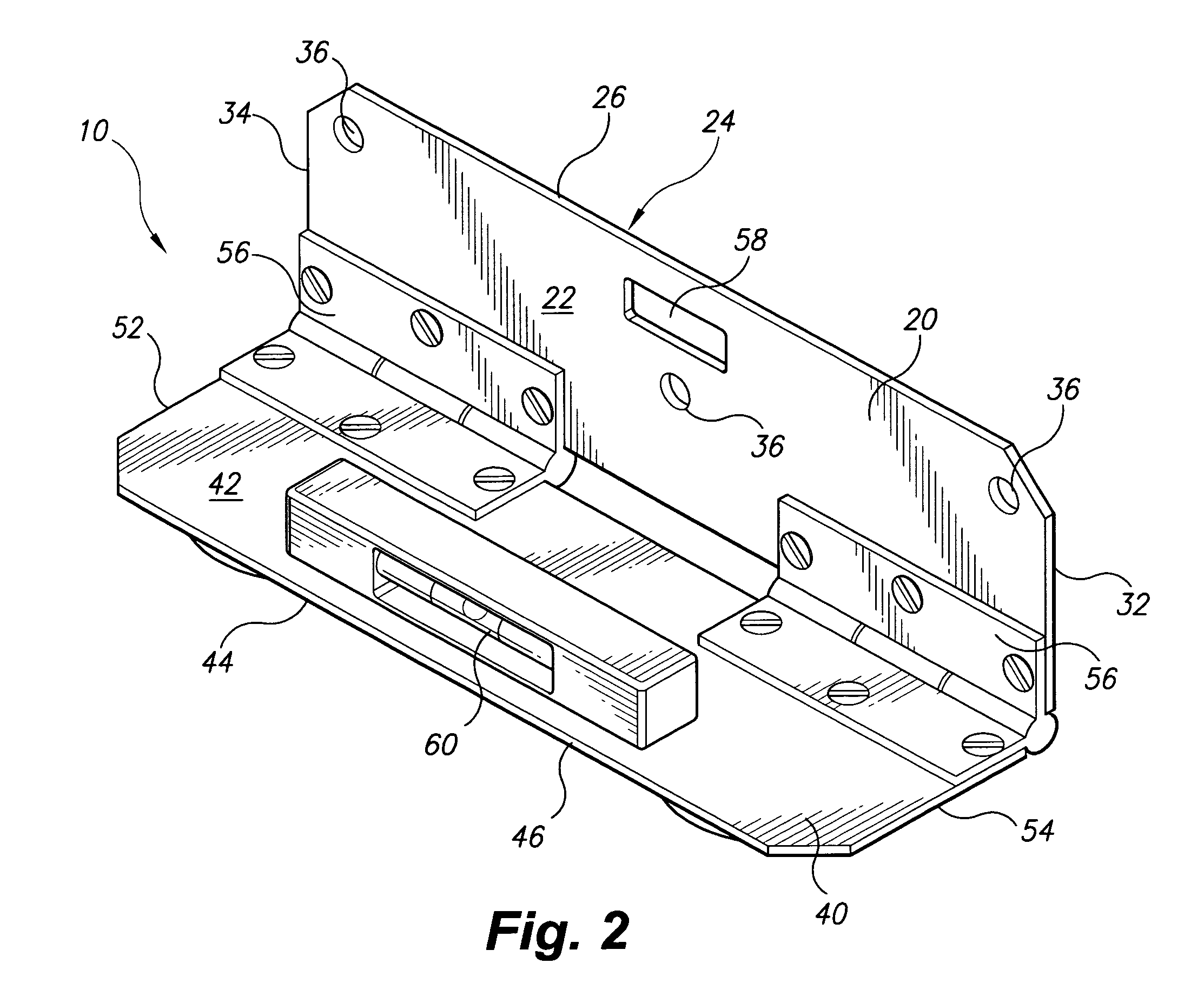 Installation bracket with level