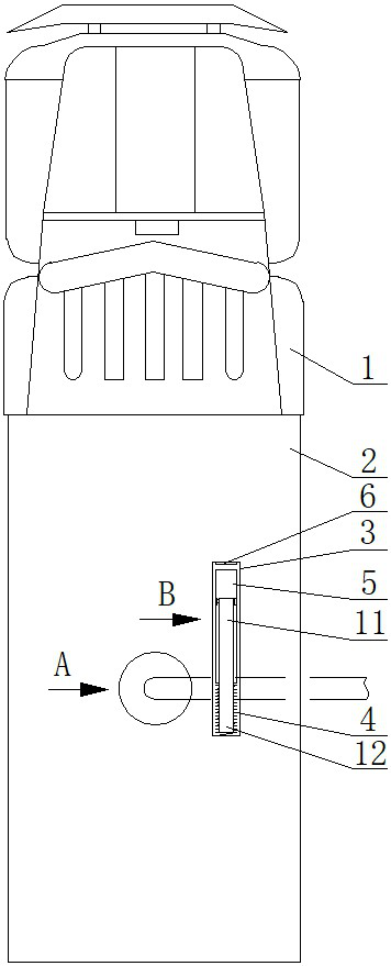 Watering cart with spraying angle adjusting device for road