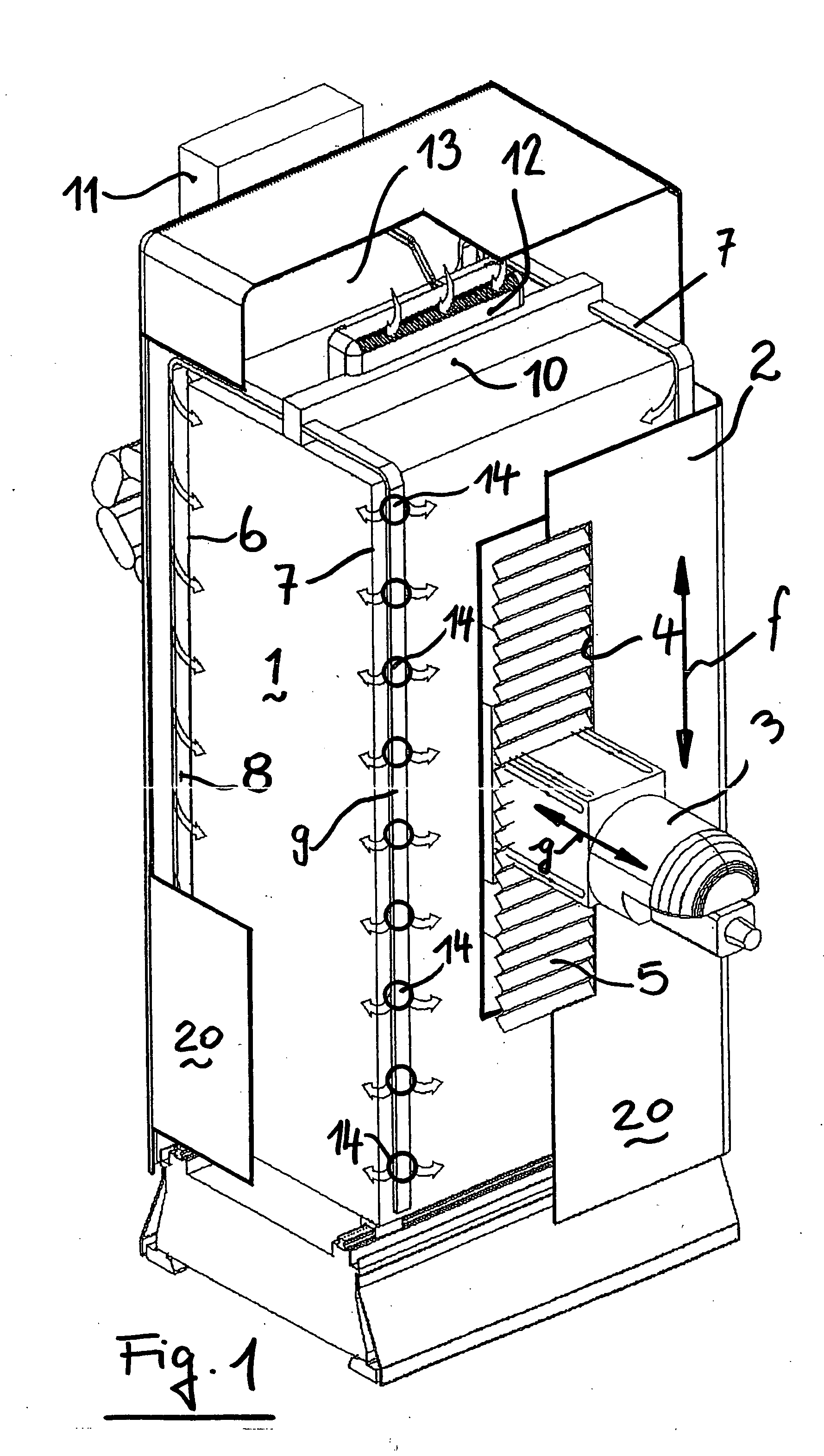 Conditioning system for a manufacturing machine, in particular a machine tool