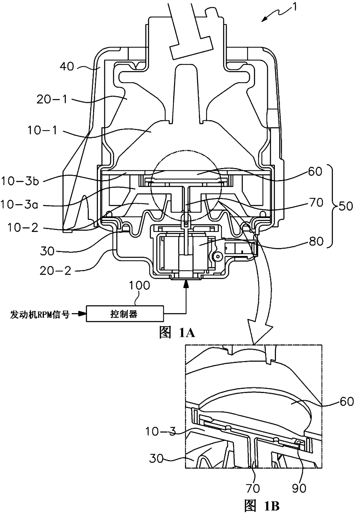 Electronic semi-active control engine suspension with variable air chamber