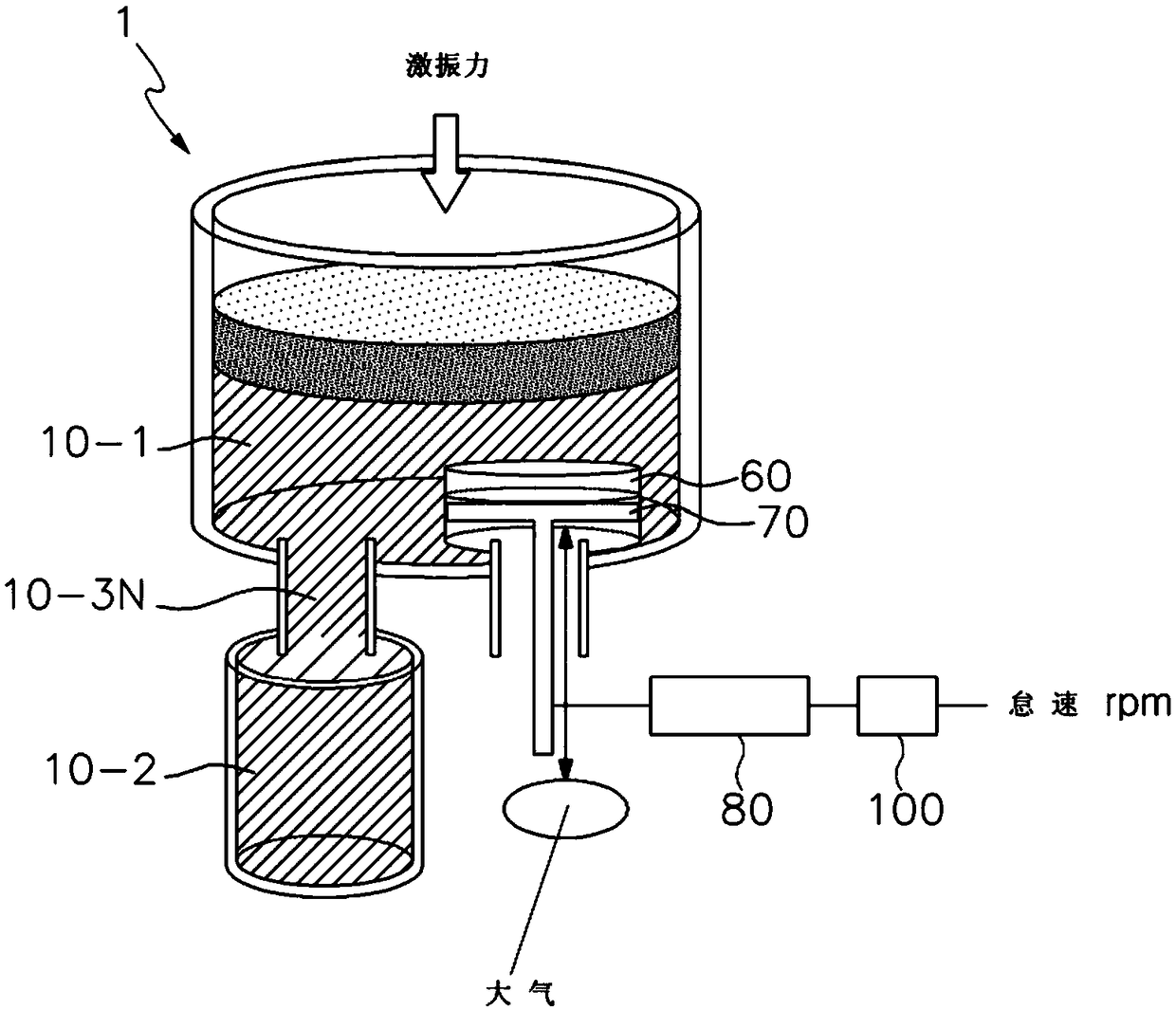 Electronic semi-active control engine suspension with variable air chamber