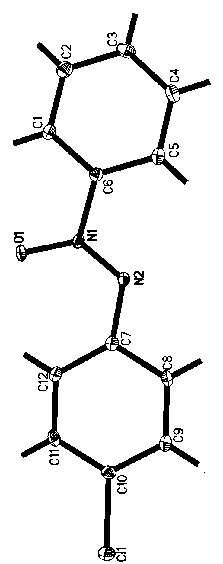 Synthesis method of asymmetric azoxybenzene compound