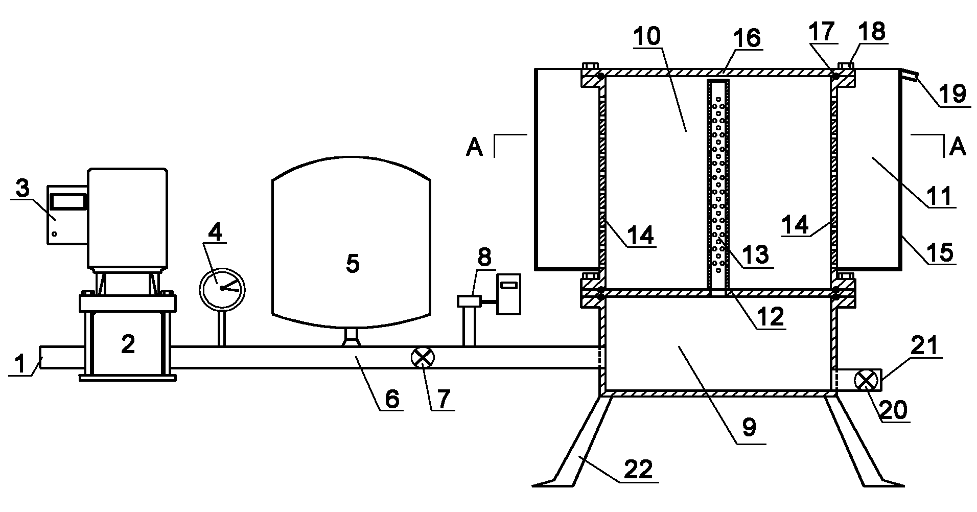 Soil body horizontal osmotic coefficient measuring apparatus